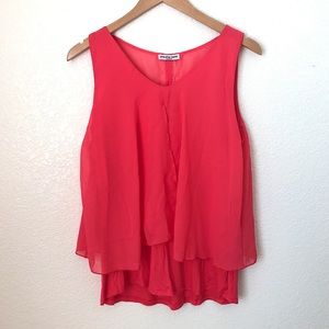 Cha Cha Vente Sleeveless Layered Blouse Top